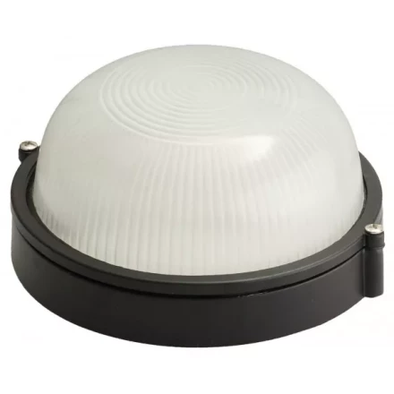 Светильник уличный СВЕТОЗАР влагозащищенный, круг, цвет черный, 60Вт SV-57251-B купить в Уфе