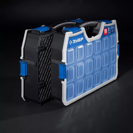 ЗУБР АМУР-11, 462 х 365 х 92 мм, Пластиковый органайзер со съемными лотками (38042-11) купить в Уфе