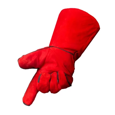 Краги спилковые красные Foxweld купить в Уфе