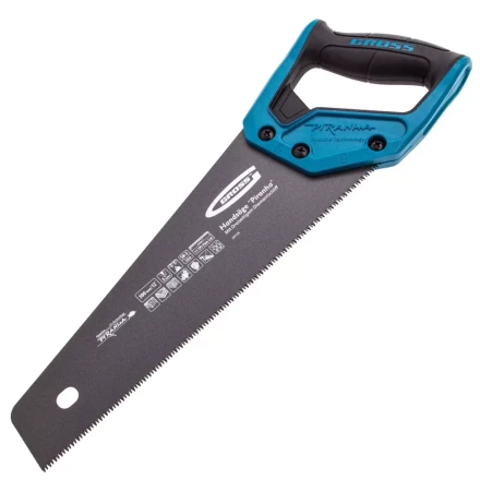 Ножовка по дереву &quot;PIRANHA&quot;, 300 мм, 11 TPI, 3D-зуб, тефлоновое покрытие полотна, двухкомпонентная рукоятка Gross 24125 купить в Уфе