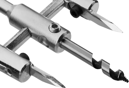 Сверло ЗУБР &quot;МАСТЕР&quot; регулируемое по дереву, двухрезцовое &quot;Балеринка&quot;, d=40-200мм, 1-30мм, в блистере 29440-200 купить в Уфе