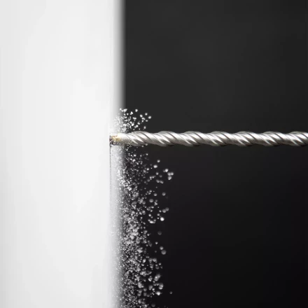 Бур по бетону Denzel, 8 x 260 мм, двойная спираль, три пылеотводящие кромки, 705014 купить в Уфе