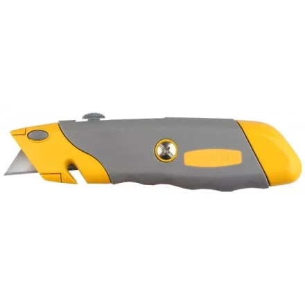 Нож STAYER &quot;PROFI&quot; металлический корпус, с выдвижным трапециевидным лезвием, 5 запасных лезвий 9233 купить в Уфе