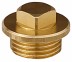 Заглушка GENERAL FITTINGS, 6-ти гранная головка с прижимной шайбой, никелированная латунь, наружная резьба, 1&quot; 51099-1 купить в Уфе