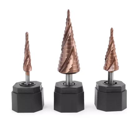 Ступенчатое сверло MESSER HSS CO 4-12х9 с кобальтовым покрытием и тремя спиральными канавками. купить в Уфе