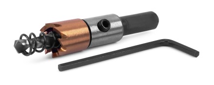 HSS-TiN коронка MESSER  13мм с центр. сверлом и толкающей пружиной для  лист. материала  до 2 мм ц/х купить в Уфе