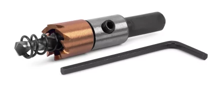 HSS-TiN коронка MESSER  13мм с центр. сверлом и толкающей пружиной для  лист. материала  до 2 мм ц/х купить в Уфе