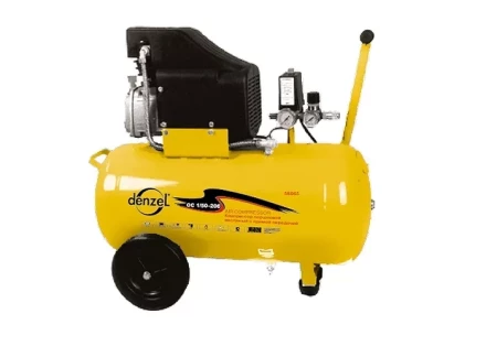 Компрессор пневматический поршневой прямой привод 50 литров DENZEL 58066 купить в Уфе