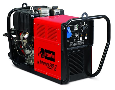 Инверторный сварочный бензогенератор Telwin MOTOINVERTER 264D CE двигатель LOMBARDINI купить в Уфе