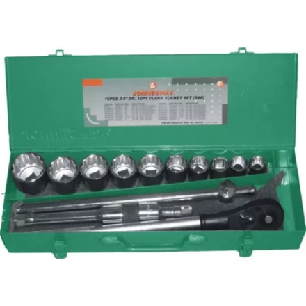 Набор головок торцевых  3/4&quot;DR  7/8&quot;  2&quot; 15предметов Jonnesway S04Н6415S 48501 купить в Уфе