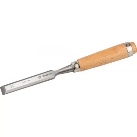 Стамеска-долото ЗУБР &quot;ЭКСПЕРТ&quot; с деревянной ручкой, хромованадиевая, 20мм 18096-20 купить в Уфе
