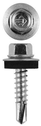 Саморезы ЗУБР &quot;ПРОФЕССИОНАЛ&quot; оцинков., для крепл. кров. матер. к металл. констр., 5.5х25мм, 1800шт 4-300310-55-025 купить в Уфе