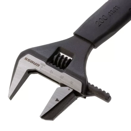 Ключ разводной, переставная губка, 200 мм, CRV GROSS 15572 купить в Уфе