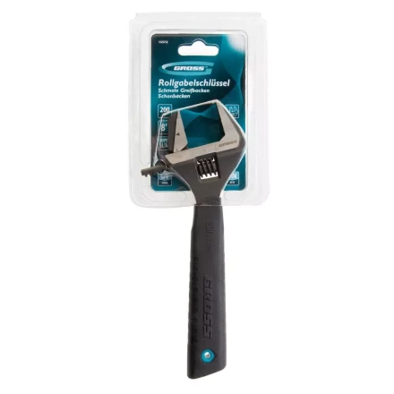 Ключ разводной, переставная губка, 200 мм, CRV GROSS 15572 купить в Уфе