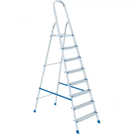 Стремянка 8 ступеней алюминиевая СИБРТЕХ 97718 купить в Уфе