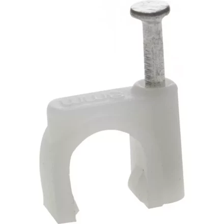 ЗУБР &quot;МАСТЕР&quot;. Скоба-держатель для круглого кабеля, с оцинкованным гвоздем, 8 мм, 50 шт 45111-08 купить в Уфе