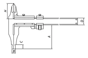 Штангенциркуль ШЦ 2-250 (0.05) класс Премиум губки 60мм купить в Уфе