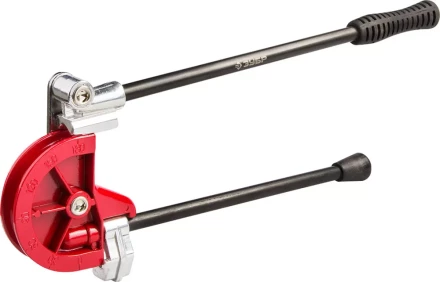 Трубогиб ЗУБР "ЭКСПЕРТ" для точной гибки труб из мягкой меди, алюминия, тонкостенной стали под углом до 180град,15мм 23524-15 купить в Уфе