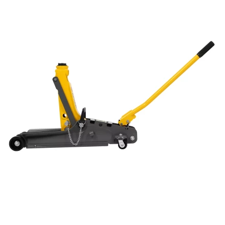 Домкрат гидравлический подкатной с фиксатором Denzel 51233, 2,5 т,  85-385 мм, в пласт. кейсе купить в Уфе