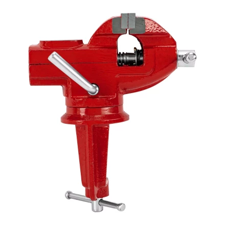 Тиски слесарные MTX 50 мм настольные поворотные c наковальней 18675 купить в Уфе