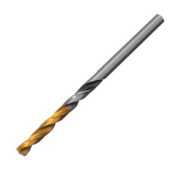 Сверло спиральное по металлу Denzel 4 x 75мм, Р6М5, Golden Tip, многогранная заточка 718272
