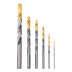 Набор сверл по металлу Denzel, 2-8мм, Р6М5К8-TiN, Golden Tip, 6 шт 723004 купить в Уфе