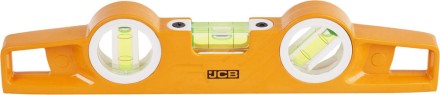 Уровень JCB &quot;Торпедо&quot; литой алюминиевый, 3 ампулы, точность 0,5мм/м, 25см JBL008 купить в Уфе
