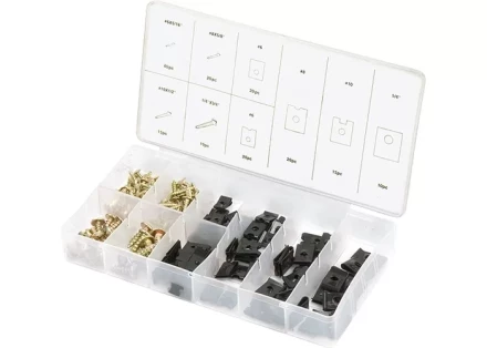 Набор саморезов и подушек саморезы D х L: 3х8, 4х16, 5х12, 6х20 мм 170 предметов СИБРТЕХ 47608 купить в Уфе