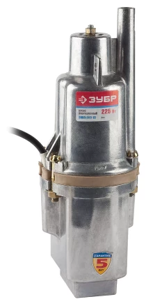 Насос ЗУБР "Родничок" вибрационный, погружной, для чистой воды, 1500 л/ч, напор 60 м, шнур 10 м, 225 Вт ЗНВП-300-10 купить в Уфе