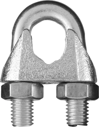 Зажим троса DIN 741, оцинкованный, 8мм, 60 шт, STAYER Master 30535-08 30535-08 купить в Уфе