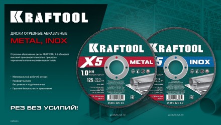 Круги отрезные абразивные, по металлу 36255-125-1.2 купить в Уфе