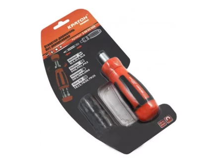 Отвертка-держатель бит реверсивная Кратон Complect 12 в 1 2 09 05 009 купить в Уфе