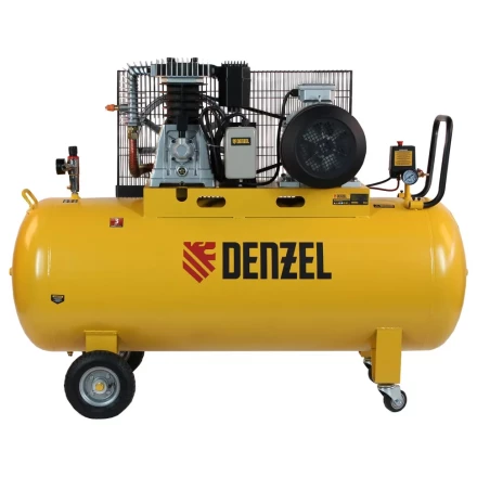 Компрессор воздушный, ременный привод BCI5500-T/270, 5.5 кВт, 270 литров, 850 л/мин Denzel 58129 купить в Уфе
