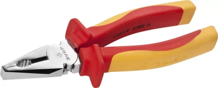Плоскогубцы ЗУБР &quot;ПРОФЕССИОНАЛ&quot; &quot;ПРОФИЭЛЕКТРИК&quot;, диэлектрические комбинированные, двухкомп рукоятка, до ~1000В, 180мм 22145-1-18 купить в Уфе