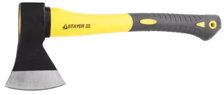 Топор STAYER &quot;кованый с двухкомпонентной стеклопластиковой рукояткой, 0,8кг 2062-08 купить в Уфе