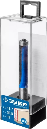 ЗУБР 12.7 x 50.8м. хвостовик 12 мм, фреза кромочная с нижним подшипником, Профессионал (28727-12.7-50.8) (1) купить в Уфе