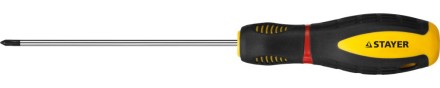 Отвертка STAYER &quot;PROFI&quot; &quot;PROTech&quot;, двухкомп рукоятка, намагниченная, Cr-Mo, PH0x100мм 25132-0-10_z02 купить в Уфе