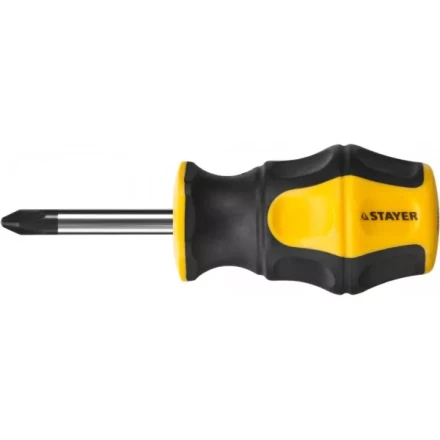 Отвертка STAYER &quot;MASTER&quot; &quot;HERCULES&quot;, Сr-V, противоскользящая рукоятка, PH2x38мм 25052-38-2_z02 купить в Уфе