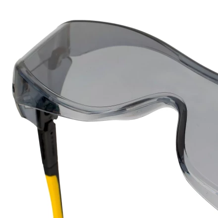 Очки защитные открытые Denzel 89203, поликарбонатные, увеличенная дымчатая линза, регулируемые дужки купить в Уфе