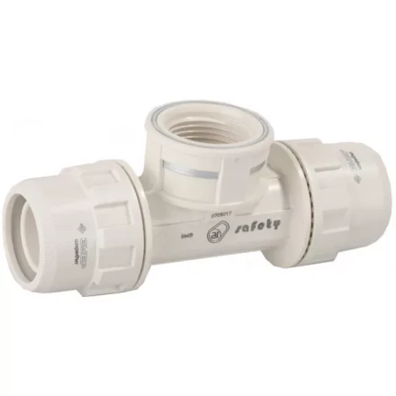 Тройник ЗУБР &quot;ШиреФит&quot; переходной &quot;штуцер с гайкой - внутренняя резьба - штуцер с гайкой&quot;, 32мм-1&quot;-32мм 51502-32-1-32 купить в Уфе