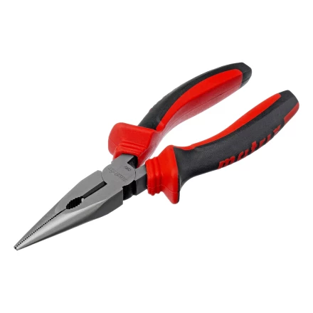 Длинногубцы прямые Matrix, 160 мм, хром-ванадий, двухкомпонентные рукоятки, 17309 купить в Уфе