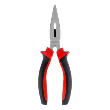 Длинногубцы прямые Matrix, 160 мм, хром-ванадий, двухкомпонентные рукоятки, 17309 купить в Уфе