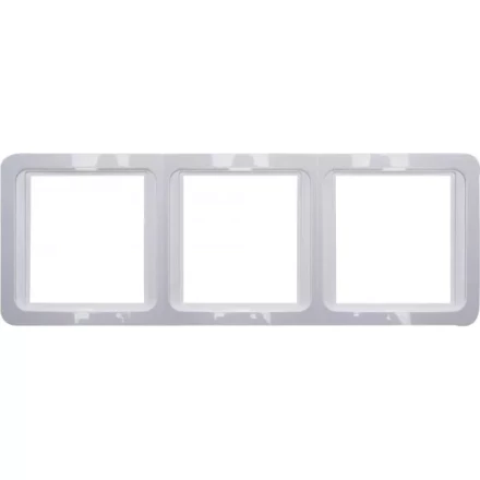 Панель СВЕТОЗАР "ГАММА" накладная, вертикальная, цвет светло-серый металлик, 2 гнезда SV-54147-SM купить в Уфе