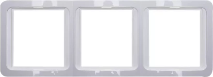 Панель СВЕТОЗАР "ГАММА" накладная, вертикальная, цвет светло-серый металлик, 2 гнезда SV-54147-SM купить в Уфе