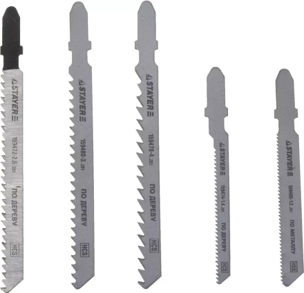 Набор STAYER "STANDARD" Полотна "ХОББИ №1" для эл. лобзика, по металлу, EU-хвост., 5шт 159488-H5_z01 купить в Уфе