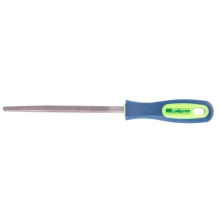 Напильник 150 мм трехгранный двухкомпонентная рукоятка №2 Сибртех 16024 купить в Уфе