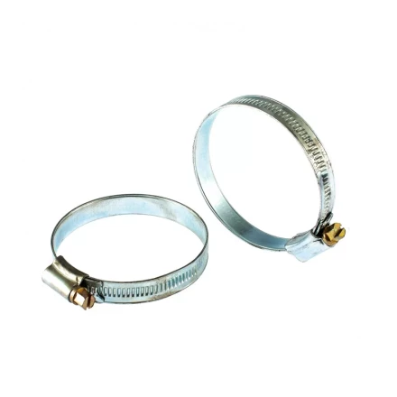 Хомуты металлические червячные 51-70 мм ширина 12 мм английский тип W1 2 шт Сибртех 47671 купить в Уфе