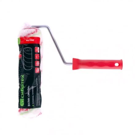 Валик &quot;Эмали&quot;  250 мм ворс 12 мм D 48 мм D ручки 8 мм полиамид полиакрил Сибртех 80171 купить в Уфе