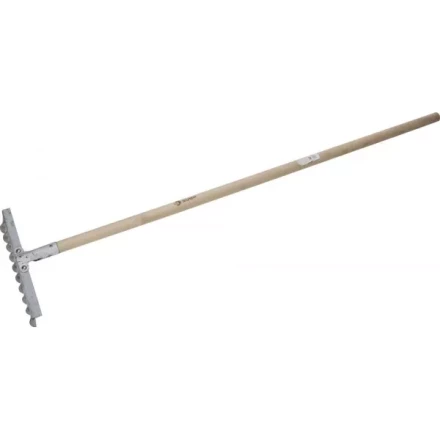 Грабли ЗУБР из нержавеющей стали, 10 витых зубцов, деревянный черенок 4-39481-10 купить в Уфе