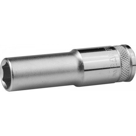 Торцовая головка KRAFTOOL &quot;INDUSTRIE QUALITAT&quot;, удлиненная, Cr-V, FLANK, хромосатинированная, 1/2&quot;, 12 мм 27807-12_z01 купить в Уфе
